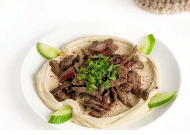 كبدة مع حمص