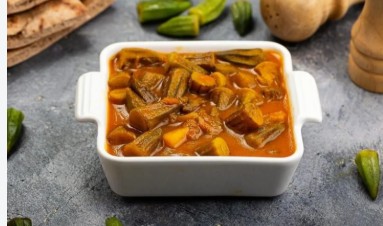بامية بالدجاج